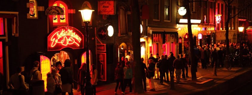 Dzielnica czerwonych latarni w Amsterdamie