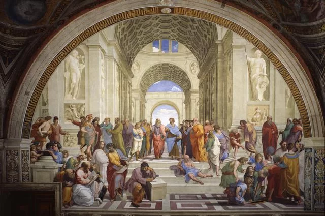 Zdjęcie: The Yorck Project / Wikimedia Commons / public domain Szkoła w Atenach