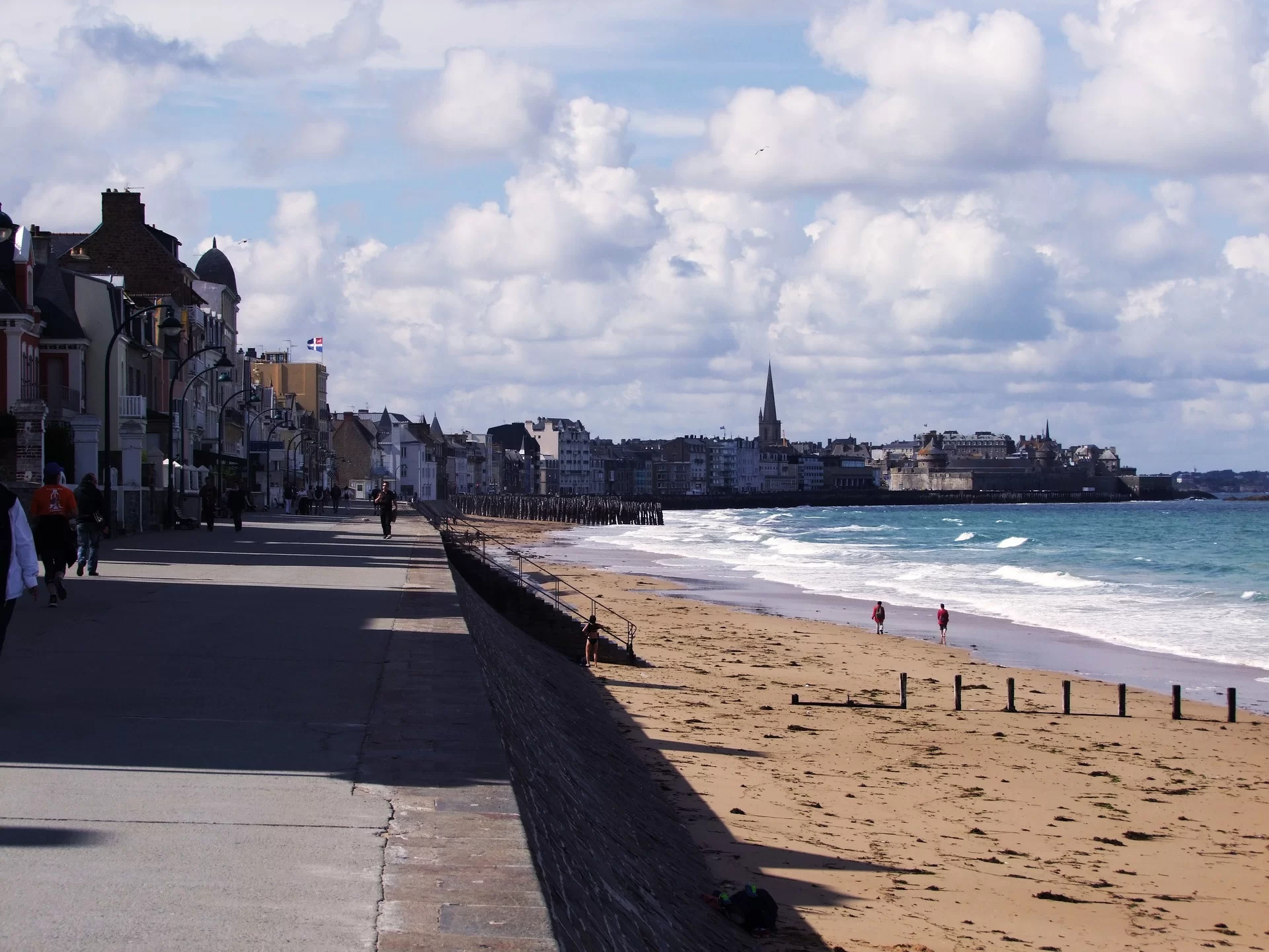 Grande Plage du Sillon w Saint-Malo