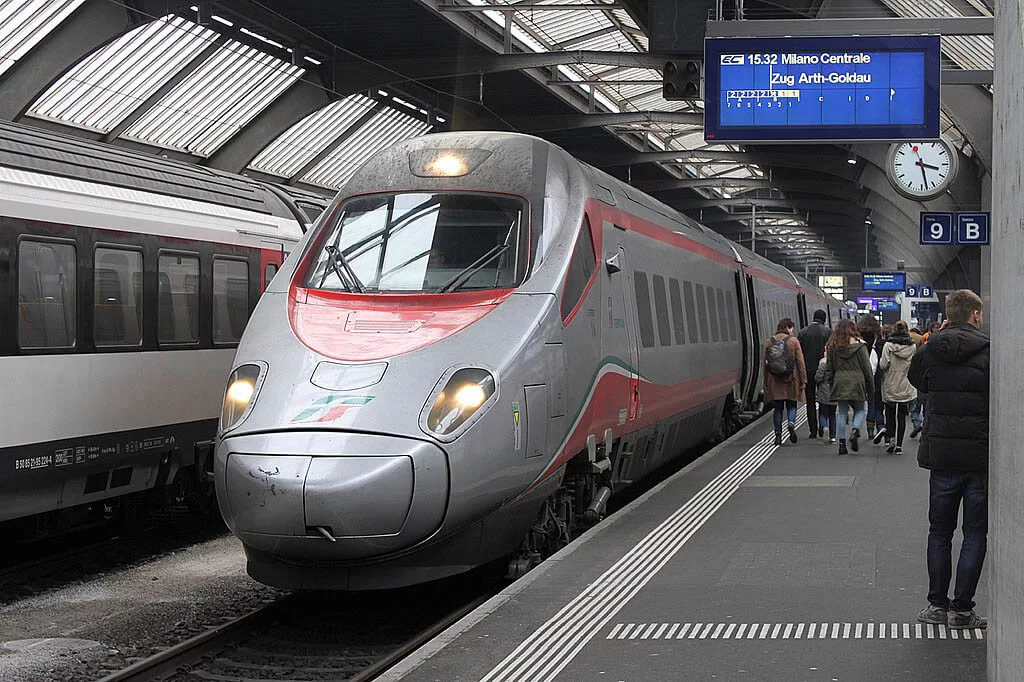 Podróż pociągiem w Szwajcarii