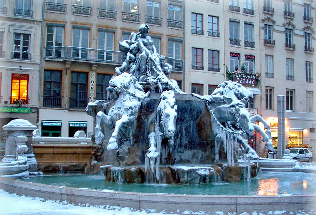 Lyon zimą