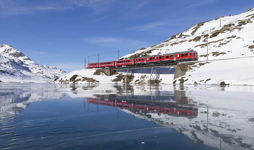 Zimowa Szwajcaria: Bernina Express